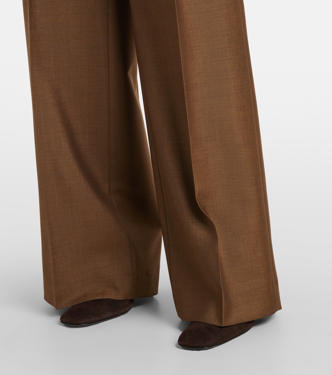 High-rise wool and mohair straight pants | Róhe