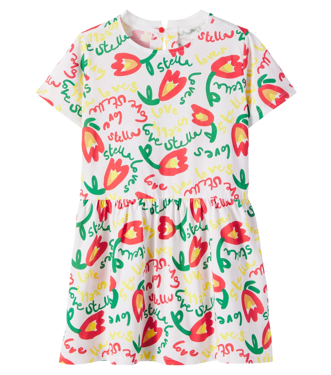 Printed cotton jersey dress | Stella McCartney Kids