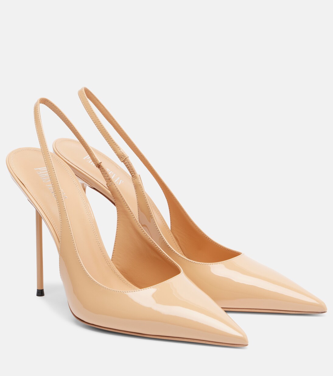 Lidia 105 patent leather slingback pumps | Paris Texas