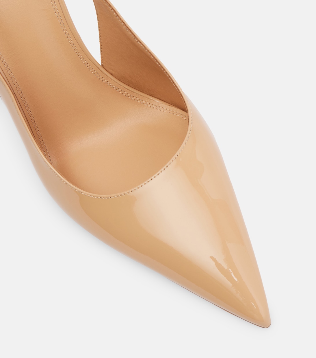 Lidia 105 patent leather slingback pumps | Paris Texas