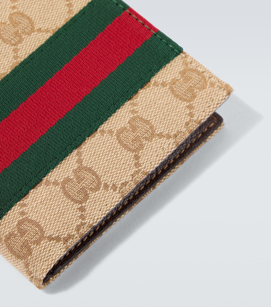 Portemonnaie GG Web Stripe aus Canvas | Gucci