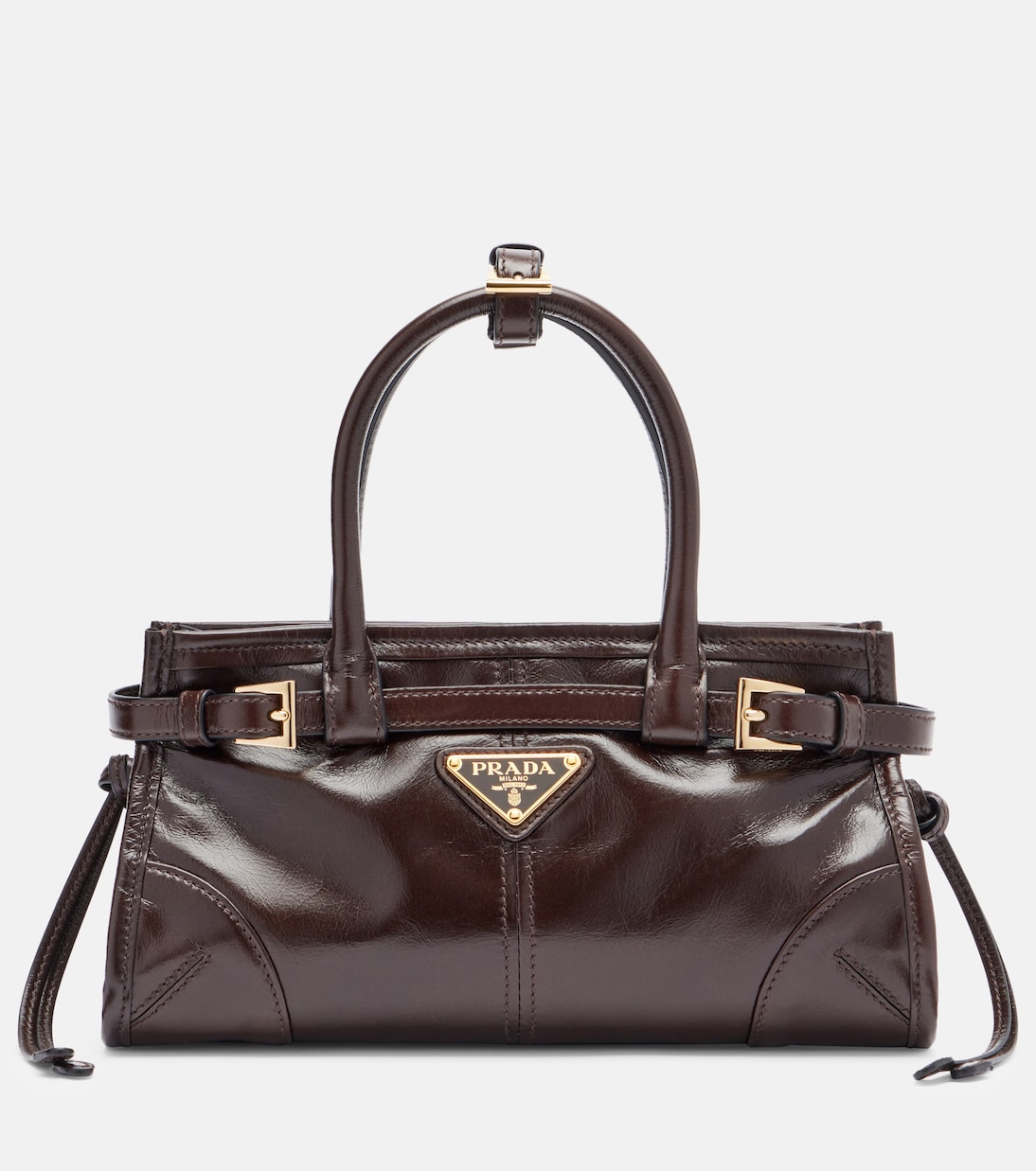 Prada Bonnie Mini leather top-handle bag | Prada