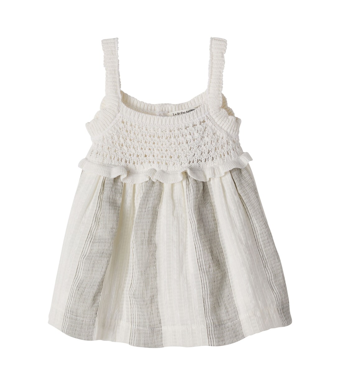 Baby Fontclara cotton and linen dress | 1 + in the Family