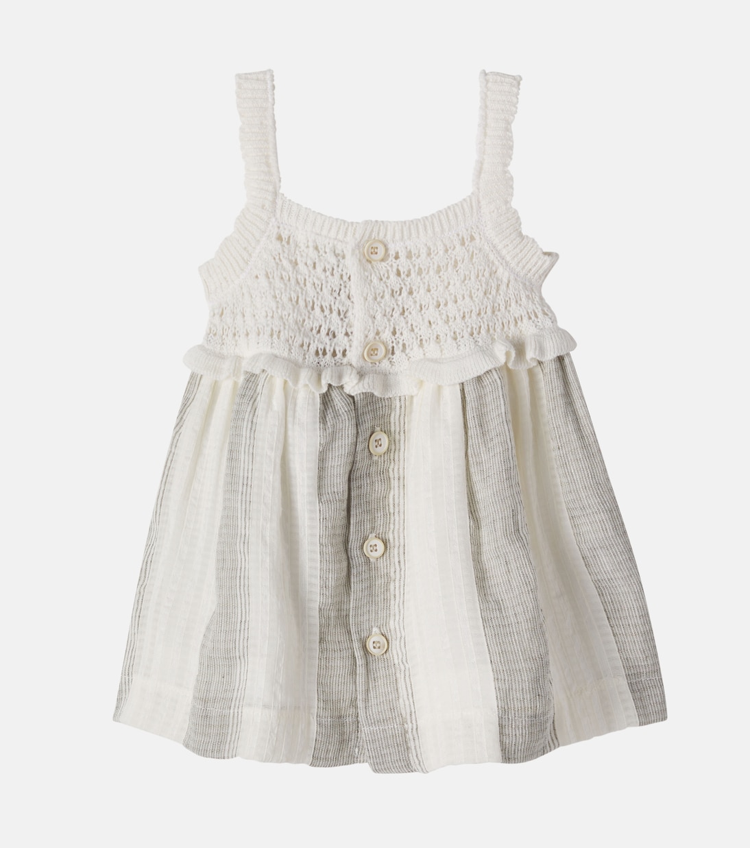 Baby Fontclara cotton and linen dress | 1 + in the Family