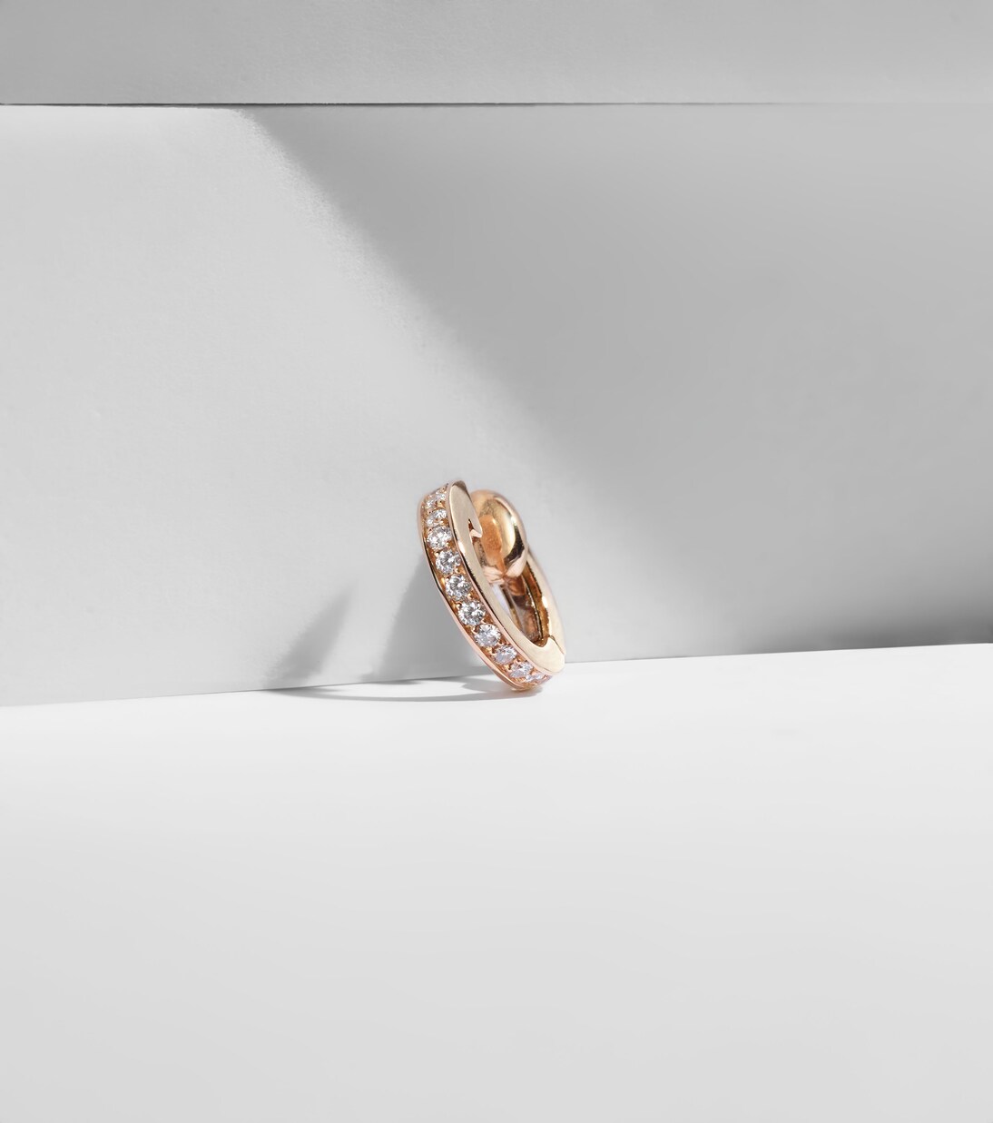 Orecchino in oro rosa 18kt con diamanti Berbere - Stile giovane e moderno
