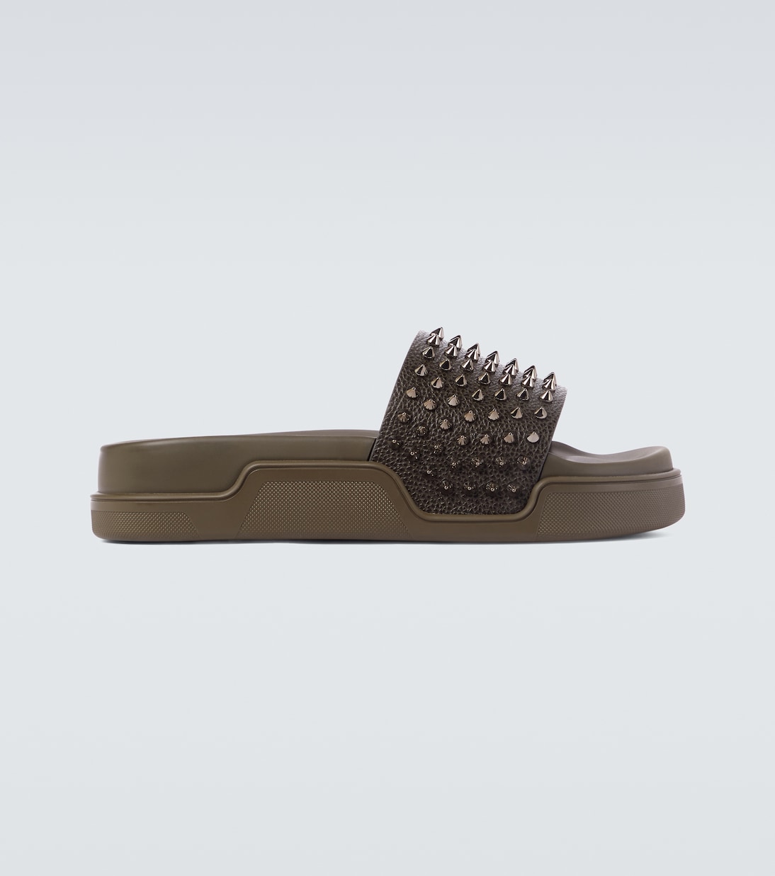 Pantoletten Pool Fun aus Leder | Christian Louboutin