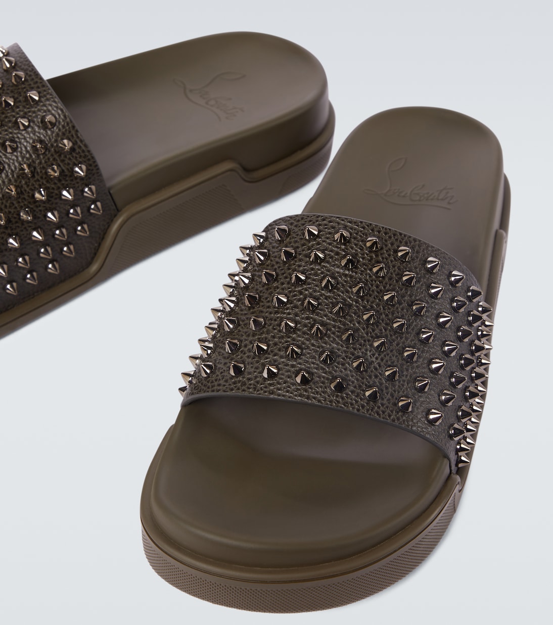 Pantoletten Pool Fun aus Leder | Christian Louboutin