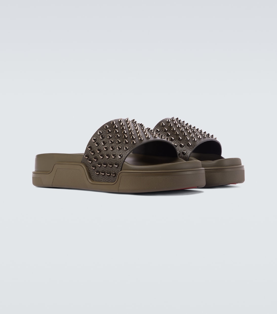 Pantoletten Pool Fun aus Leder | Christian Louboutin