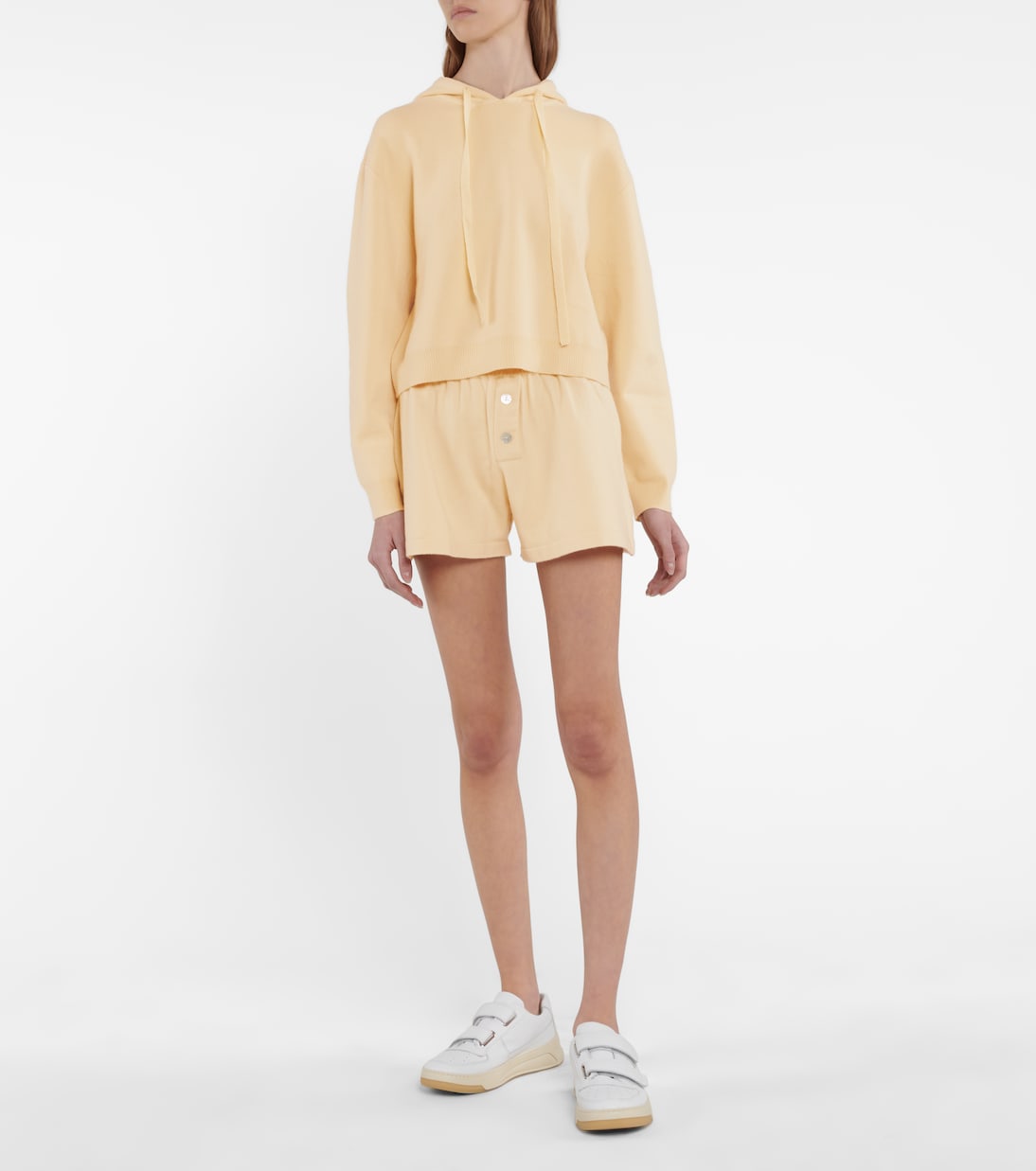 Sweat-shirt à capuche en cachemire mélangé | Live The Process