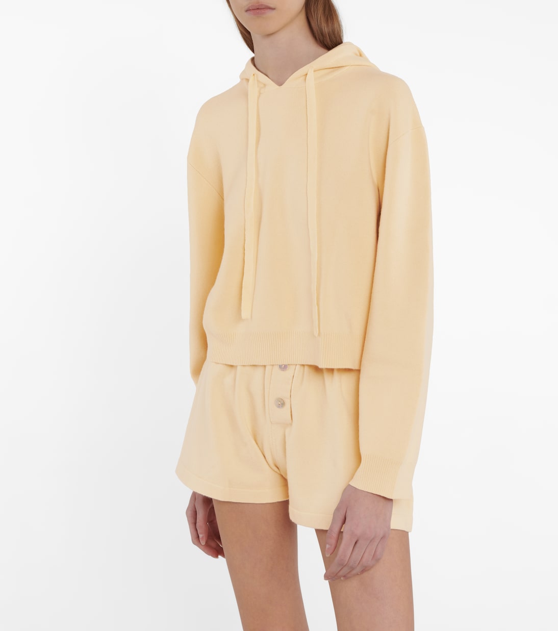 Sweat-shirt à capuche en cachemire mélangé | Live The Process