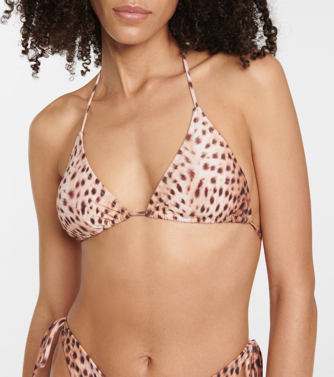 Susan cheetah-print bikini top | Reina Olga
