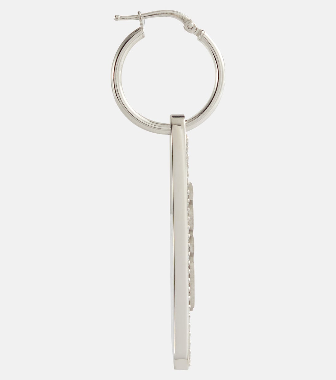 Orecchino singolo in argento sterling con cristalli | Prada
