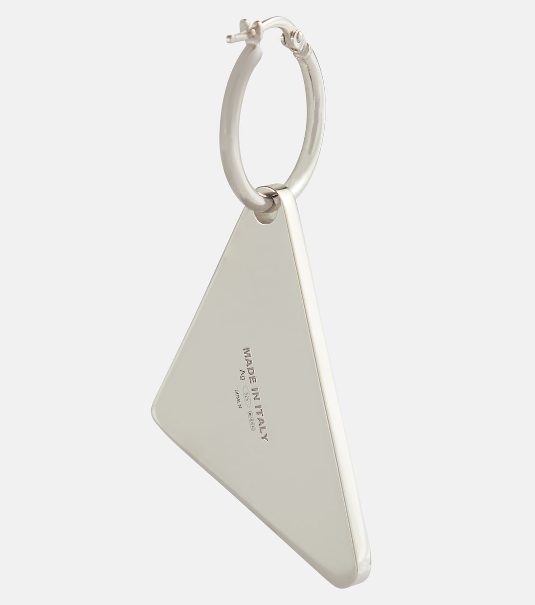 Orecchino singolo in argento sterling con cristalli | Prada