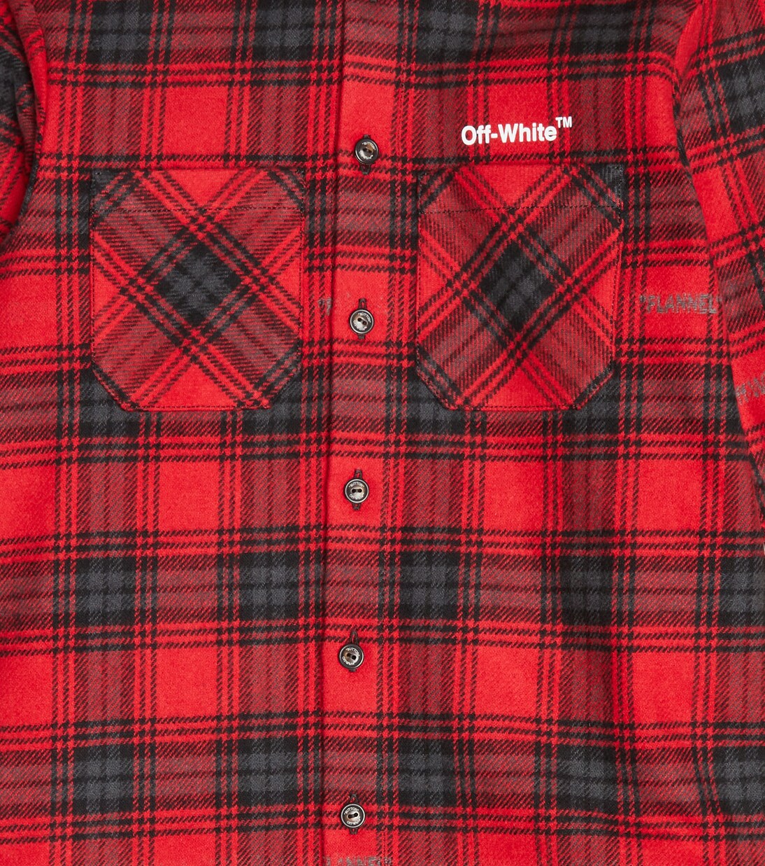 Camisa en mezcla de algodón a cuadros | Off-White Kids