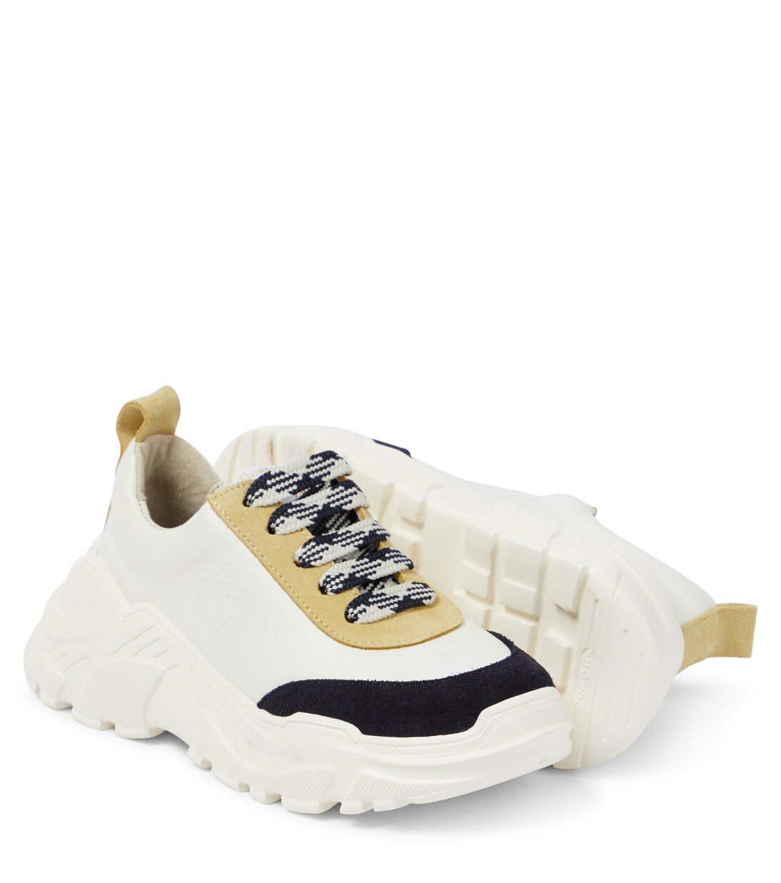 Zapatillas Jumpy de piel y ante | Bonpoint