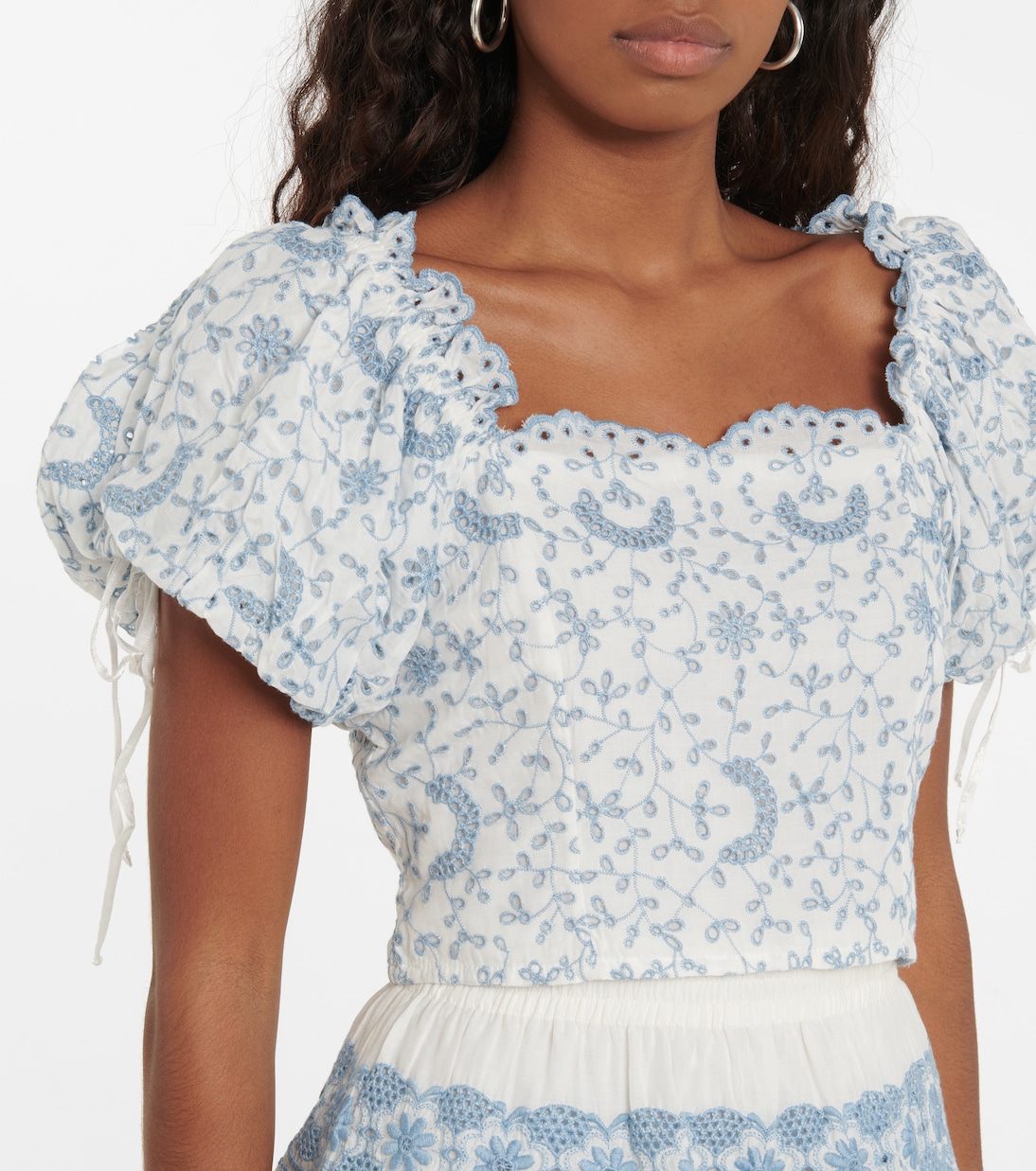 Melina broderie anglaise crop top | LoveShackFancy