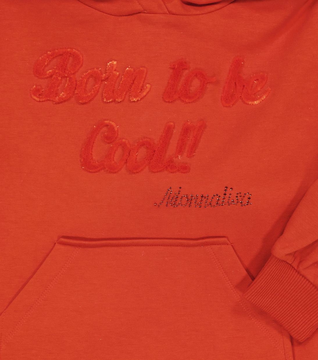 Hoodie-Kleid aus einem Baumwollgemisch | Monnalisa