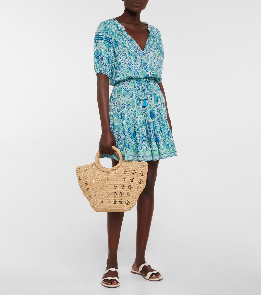 Bedrucktes Minikleid Bona | Poupette St Barth