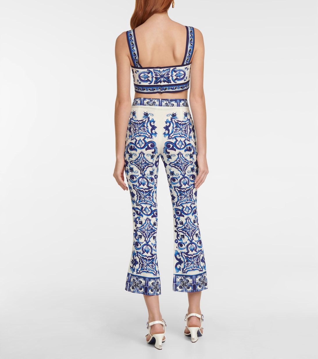 Bralette in cotone con stampa | Dolce&Gabbana