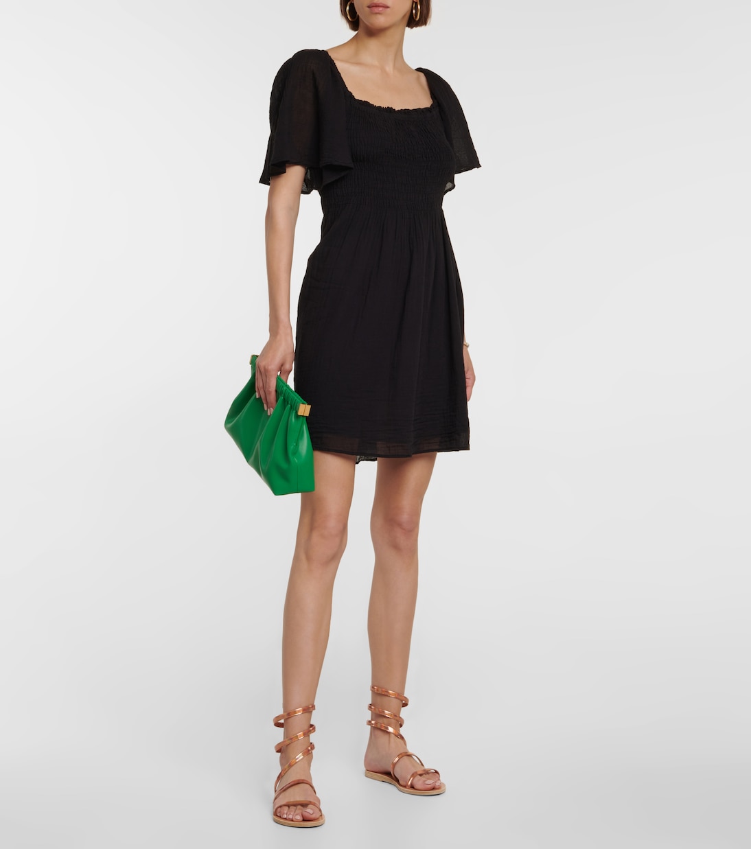 Esme cotton gauze minidress | Velvet