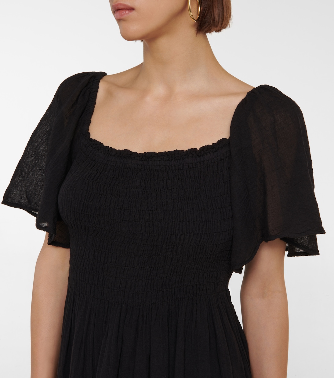 Esme cotton gauze minidress | Velvet