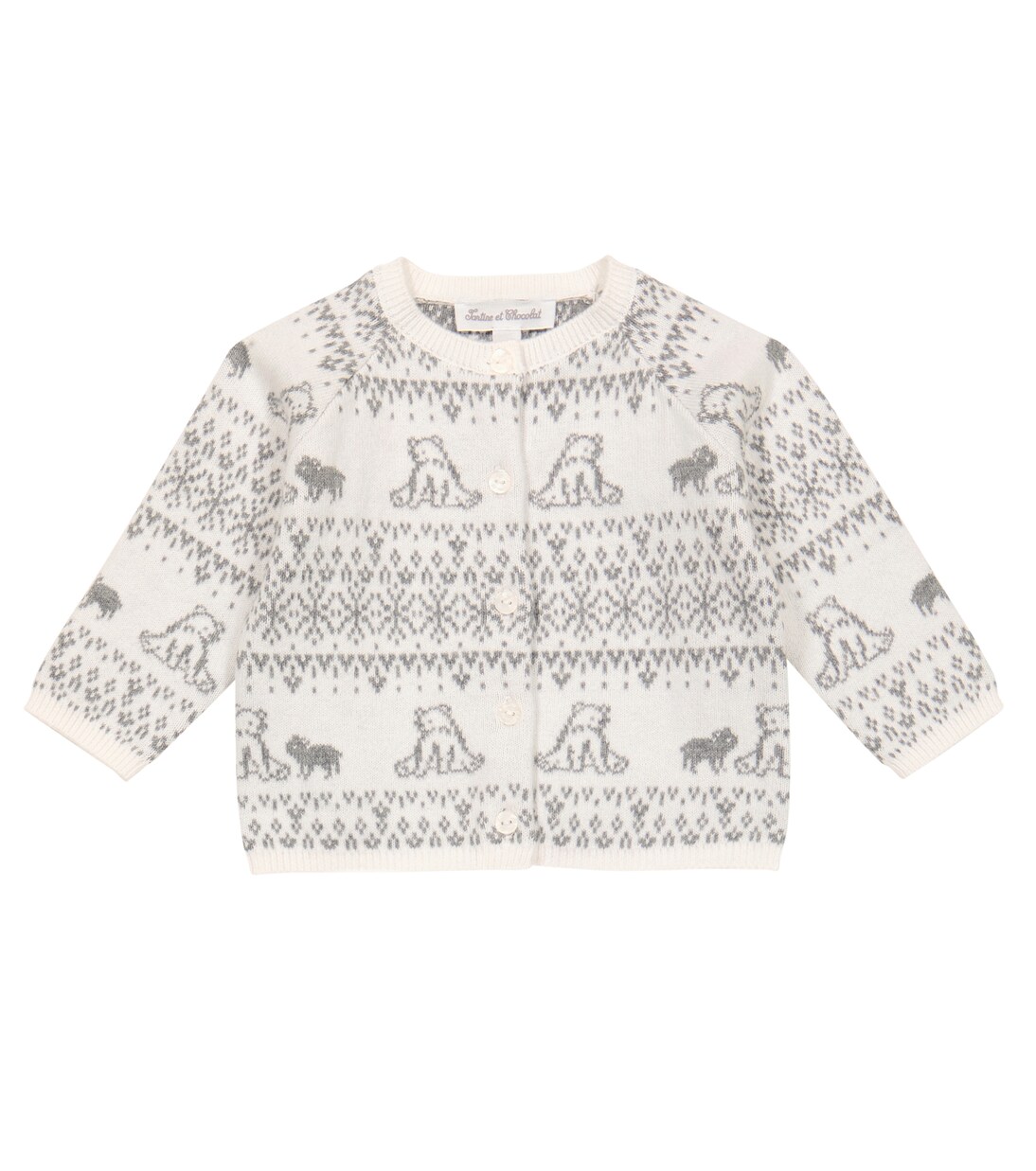 Baby - Cardigan in cotone e cashmere | Tartine et Chocolat