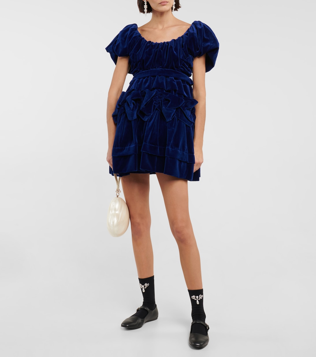 Minikleid aus Samt | Simone Rocha