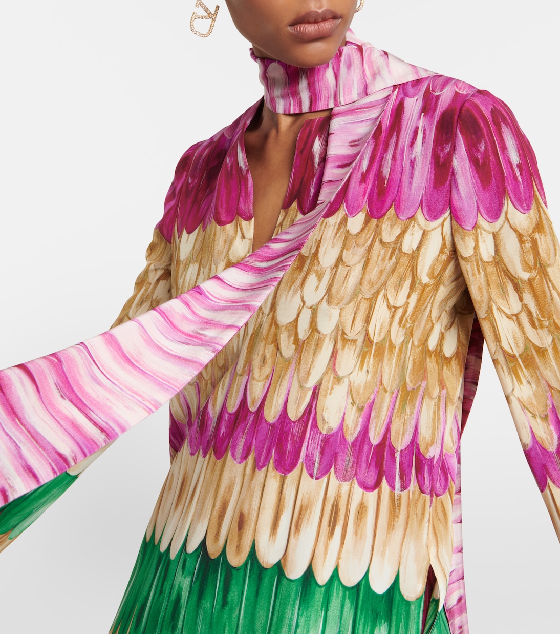 Top imprimé en soie | Valentino