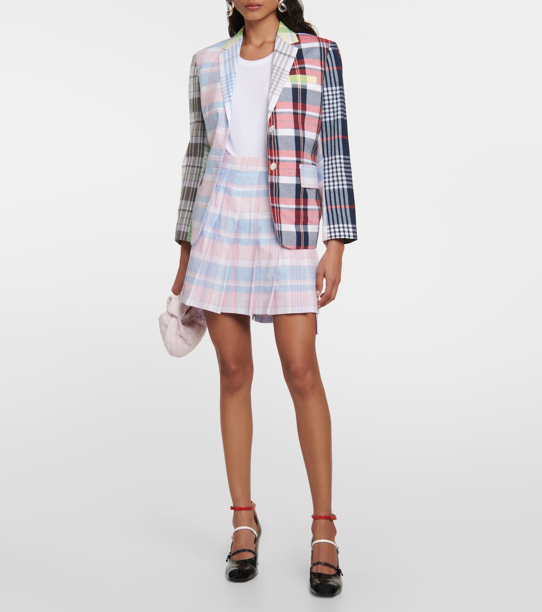 Patchwork cotton blazer | Thom Browne