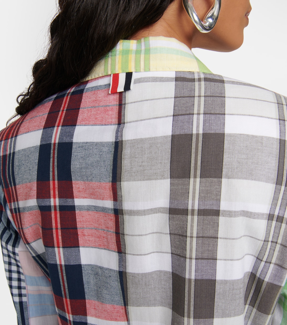 Patchwork cotton blazer | Thom Browne