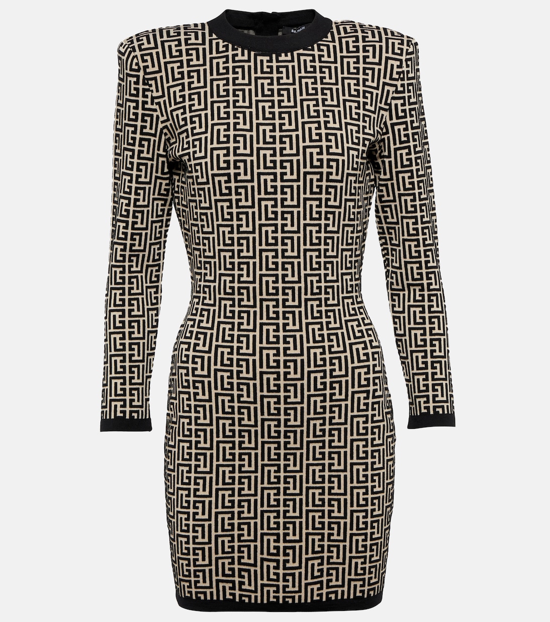Minikleid Monogram aus einem Wollgemisch | Balmain