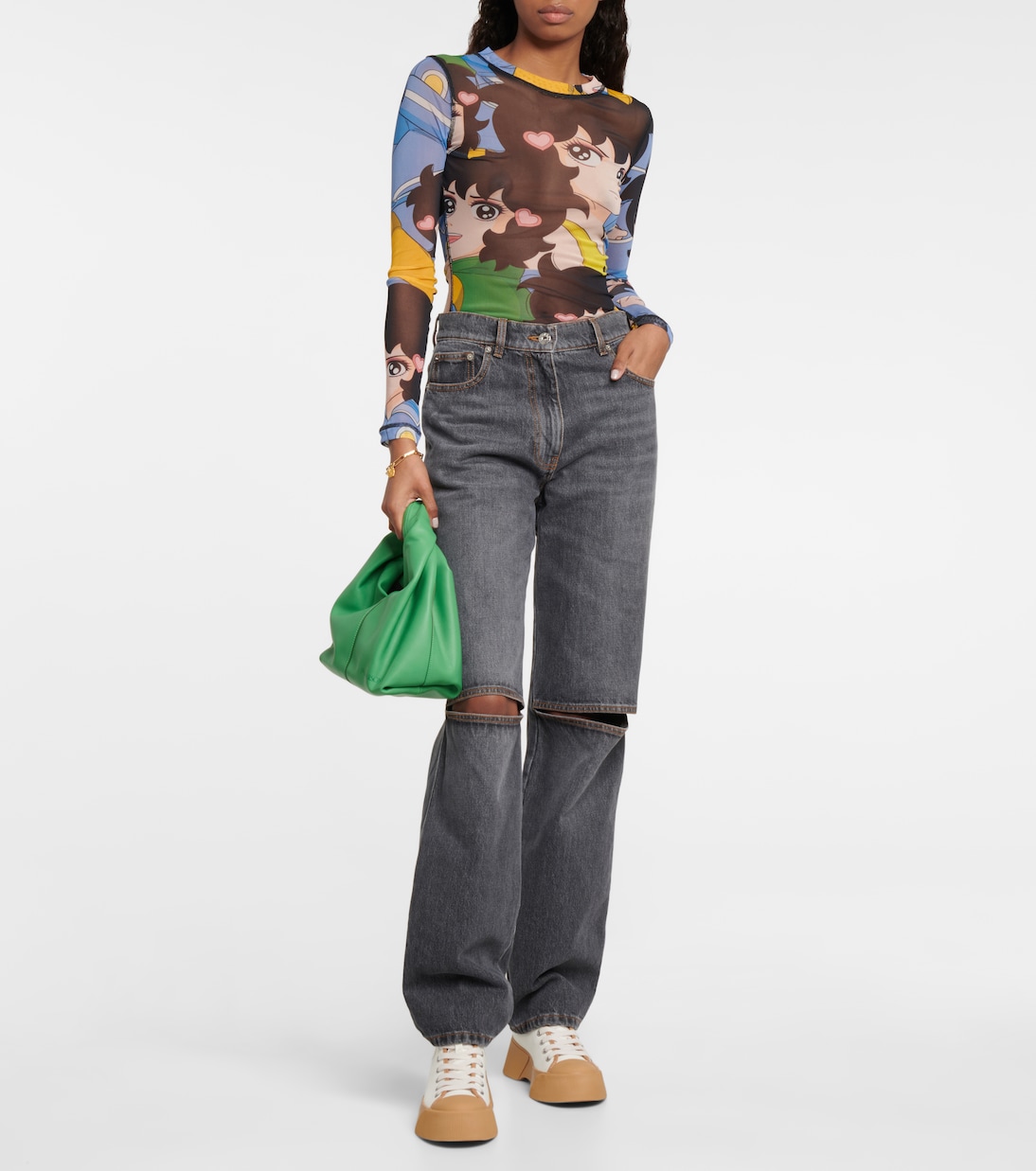 Sneakers alte in canvas | JW Anderson