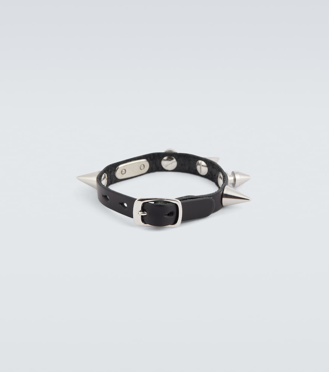 Bracciale Superslim in pelle con borchie | Our Legacy