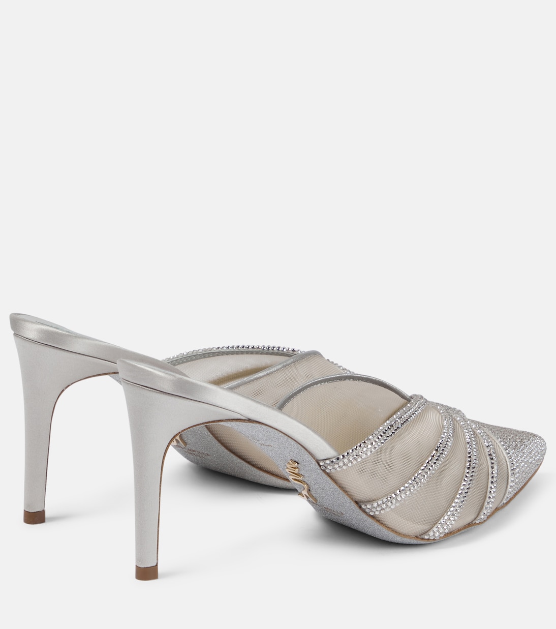 Bridal - Mules in raso con decorazioni | Rene Caovilla