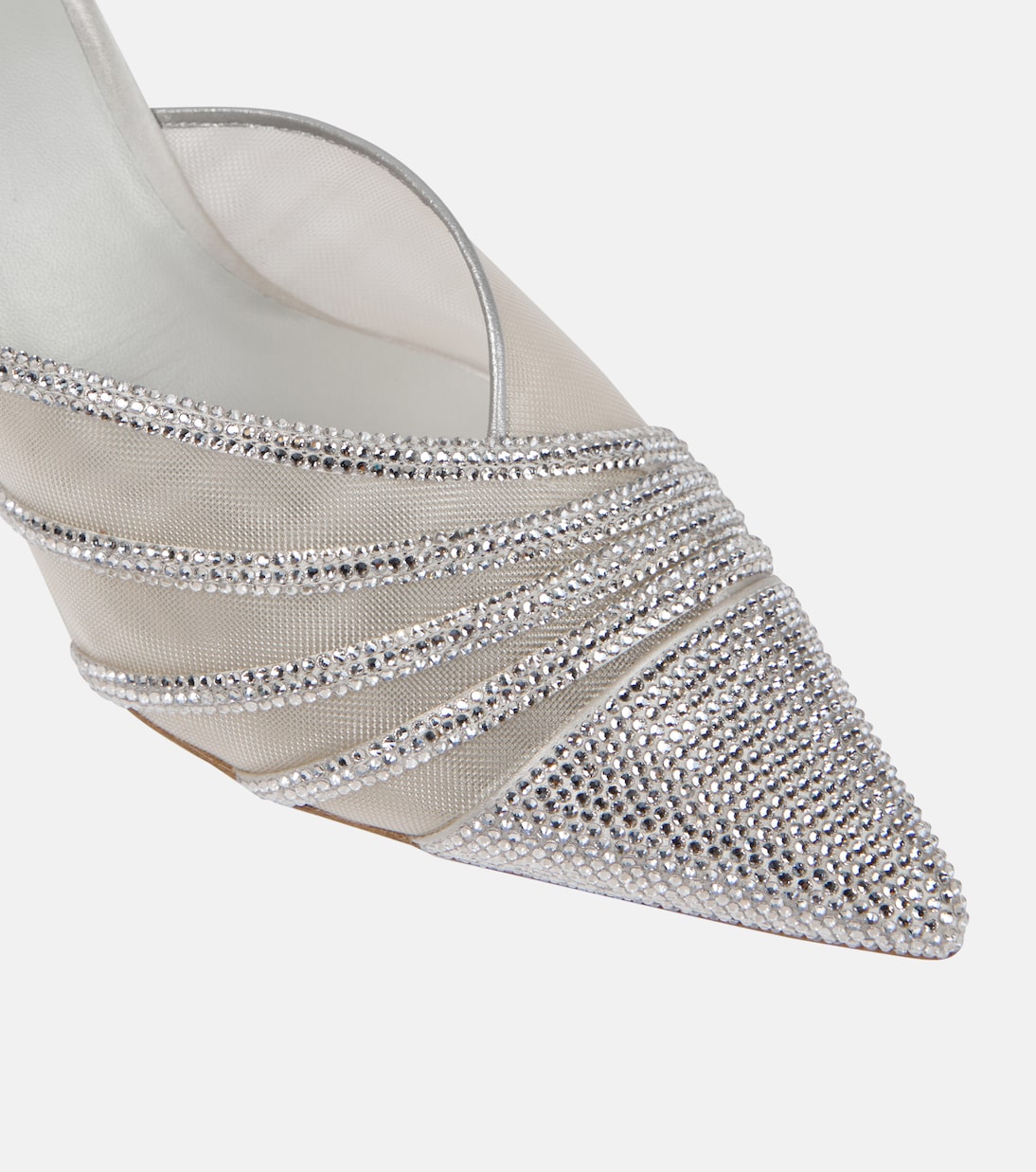 Bridal - Mules in raso con decorazioni | Rene Caovilla
