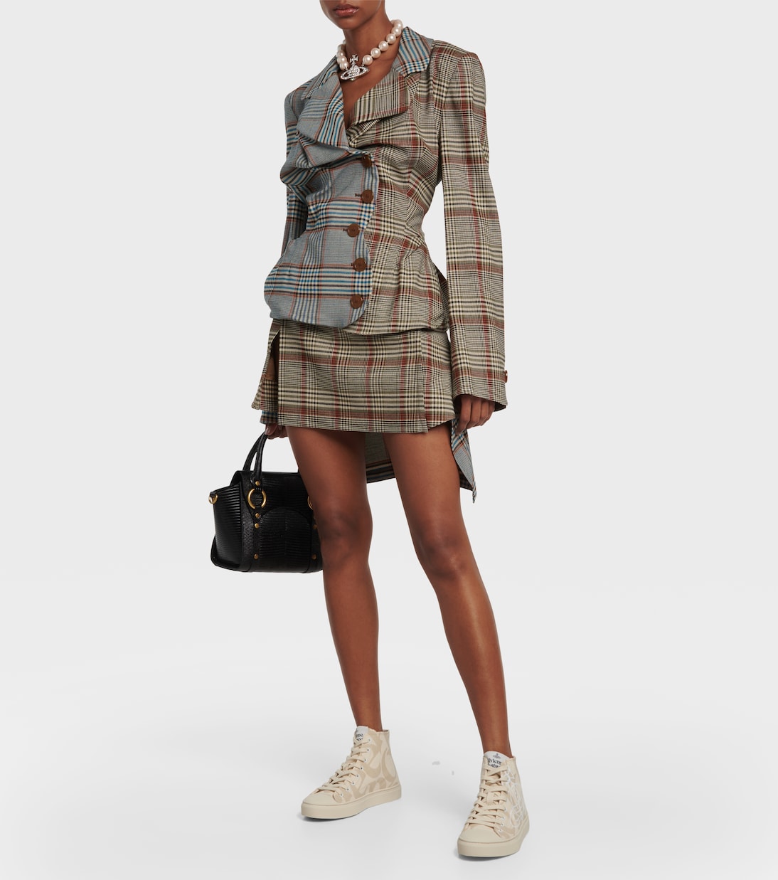 Baskets imprimées en toile à logo | Vivienne Westwood