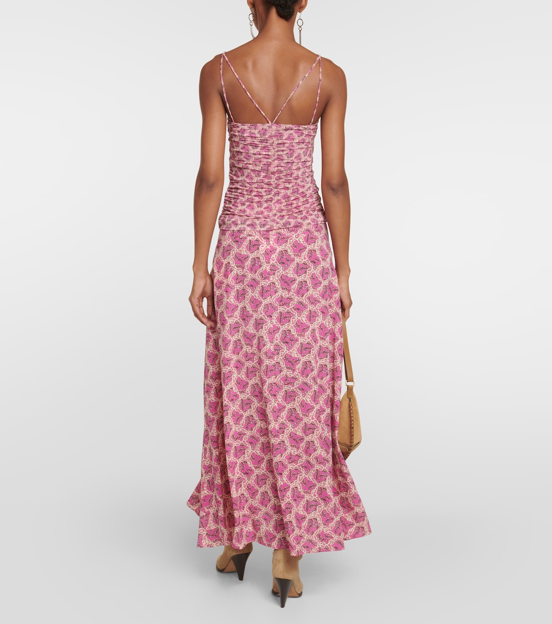 Leila printed ruched jersey top | Isabel Marant