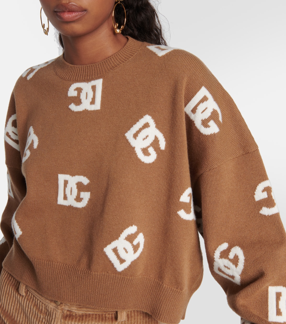 Jersey DG de lana cropped | Dolce&Gabbana