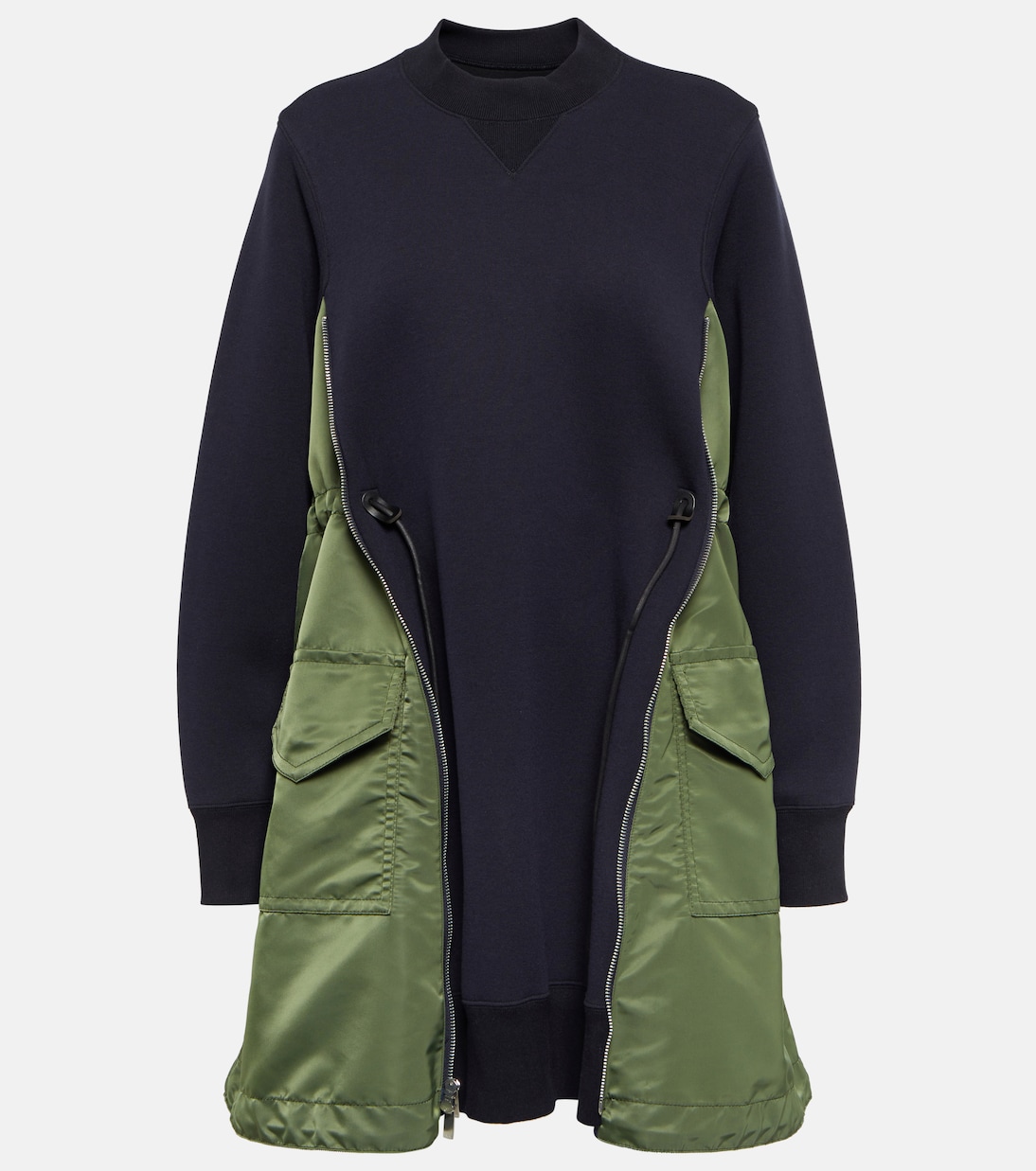 Vestido Corto de Algodón con Estilo Sacai para Jóvenes