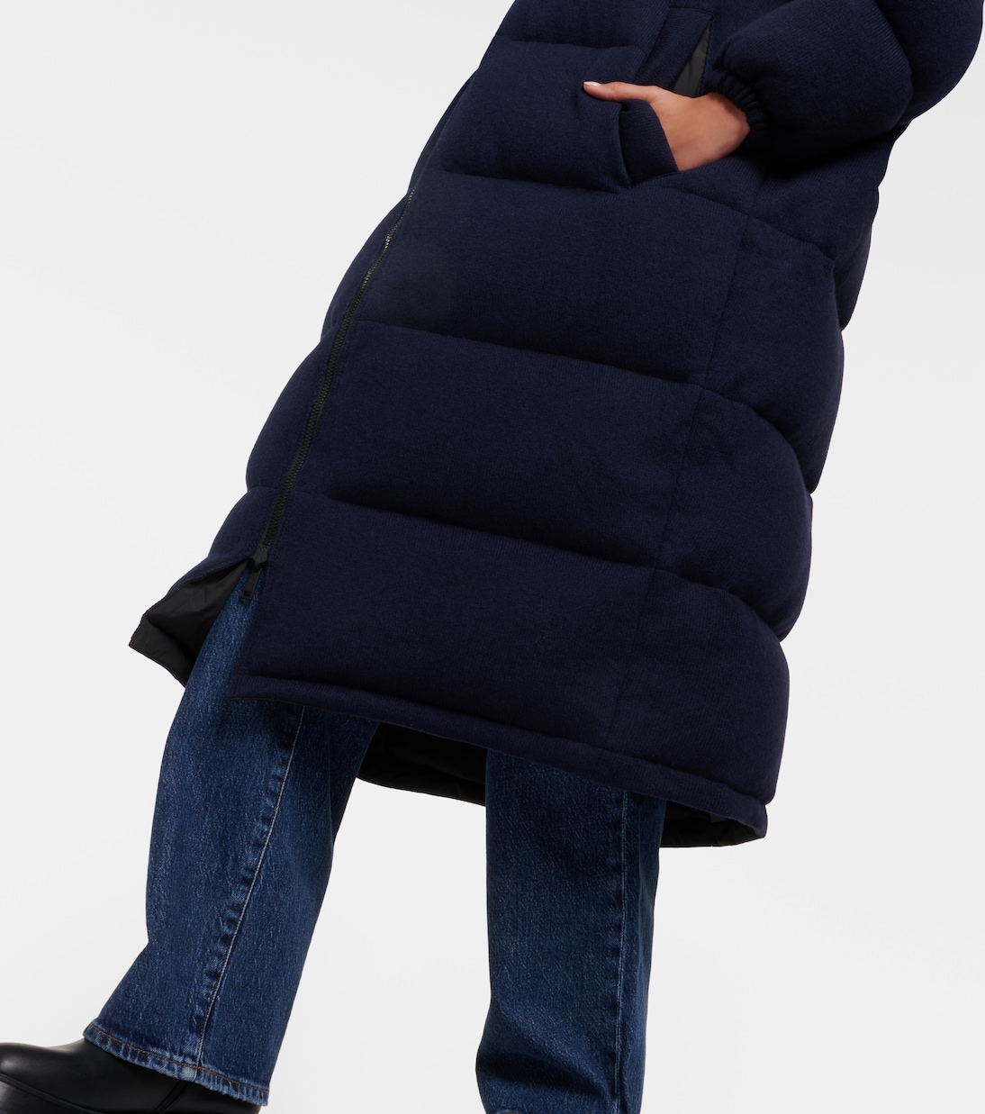 Manteau matelassé en laine et cachemire | Yves Salomon
