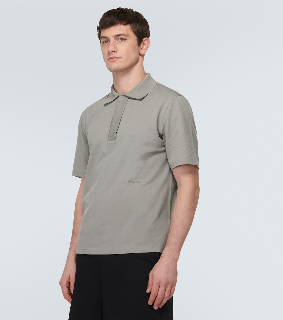 Cotton piqué polo shirt | Lanvin