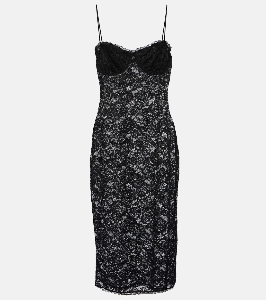 Vestido midi O-Lover de encaje floral | Oséree