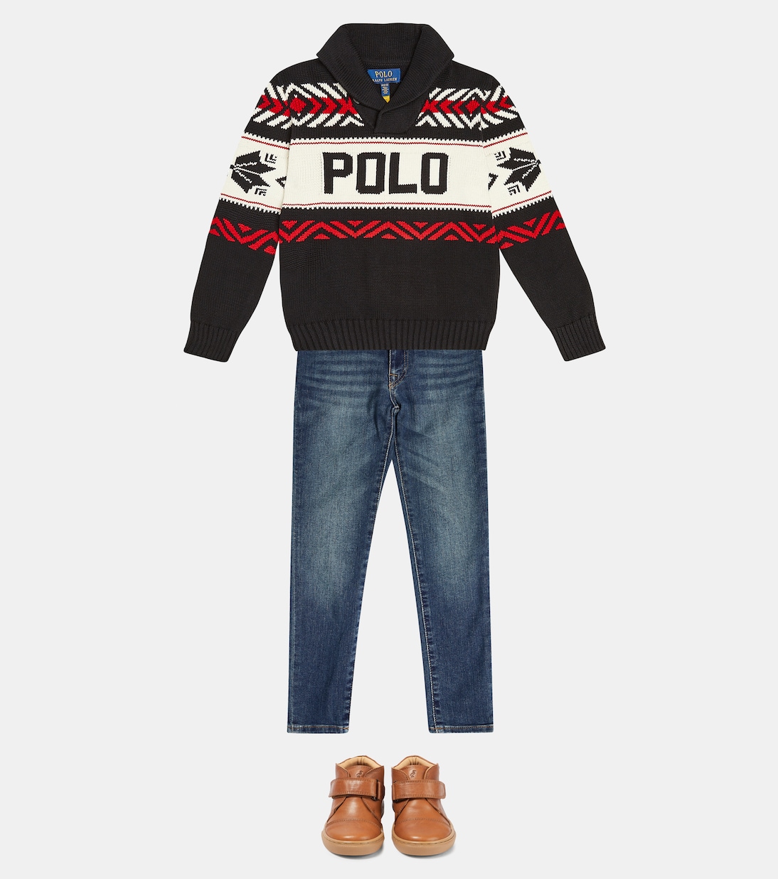 Pullover in cotone con logo | Polo Ralph Lauren Kids