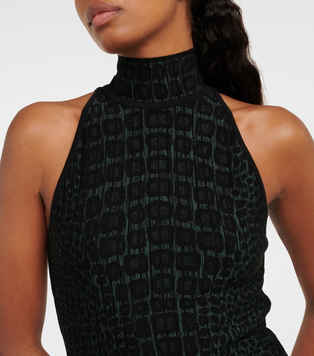 Bodysuit con diseño de cocodrilo y estilo halter de Alaïa para jóvenes modernos