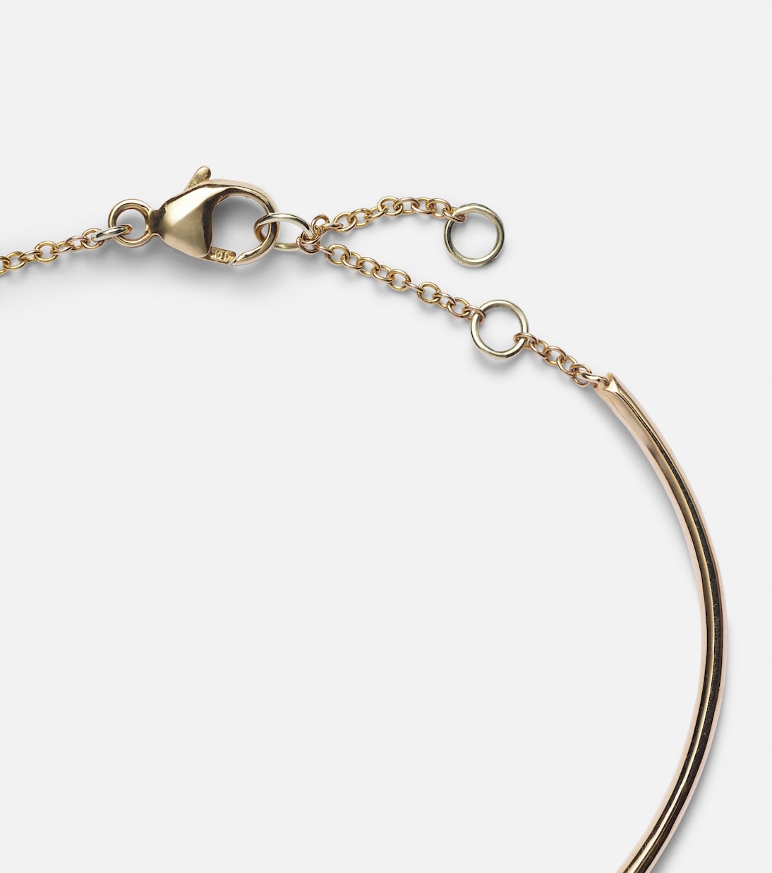 Bracciale in oro 10kt con diamanti, stile giovane e moderno di Stone and Strand