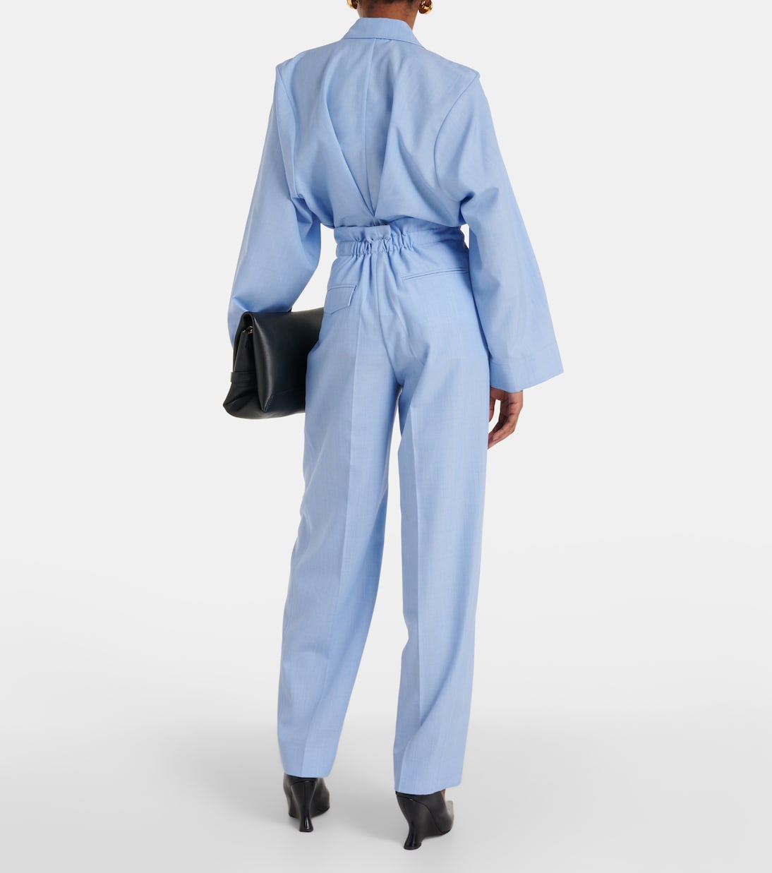 Pantaloni tapered in lana vergine | Victoria Beckham