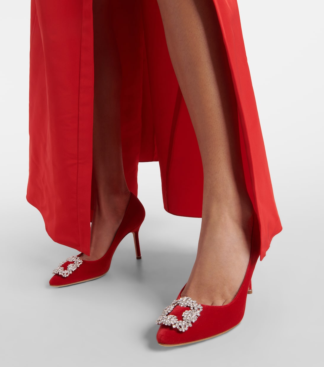 Pumps Hangisi in velluto | Manolo Blahnik