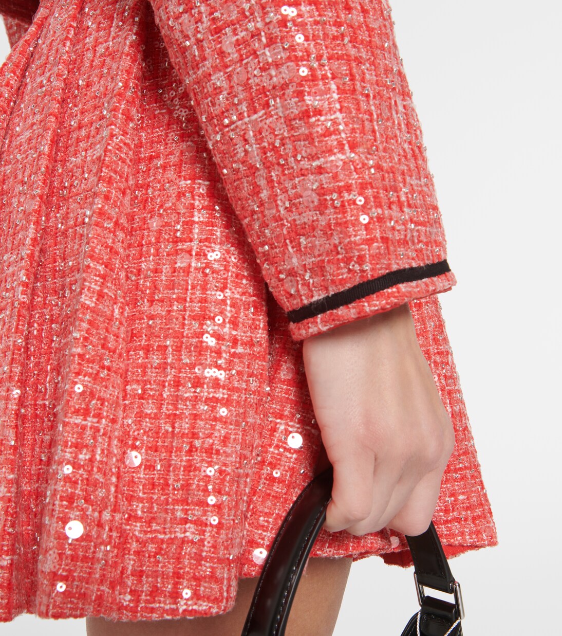Giacca cropped in blouclé con paillettes | Self-Portrait