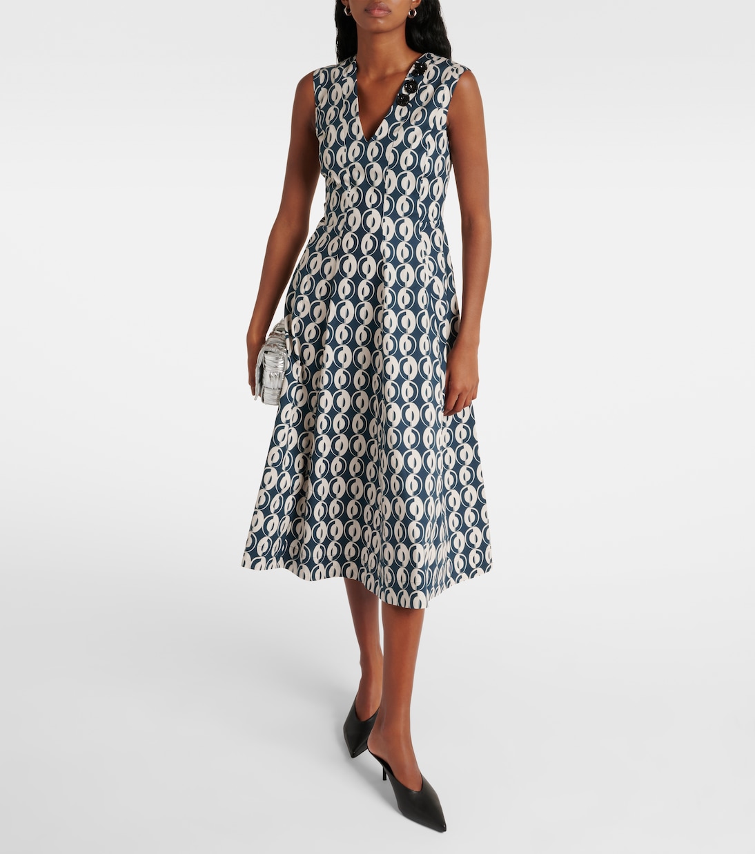 Ovidio cotton-blend poplin midi dress | 'S Max Mara