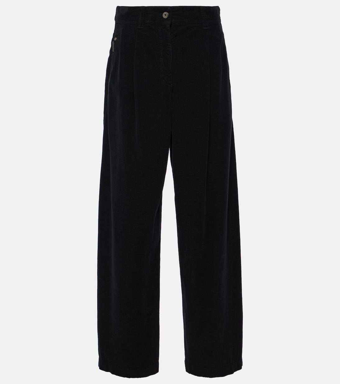 Pantalones rectos de terciopelo | Brunello Cucinelli